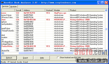 RootKit Hook Analyzer V3.02ɨ