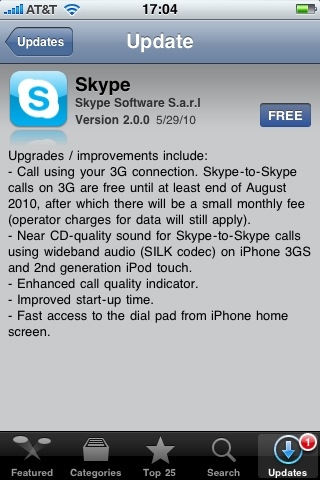 iPhoneSkype֧3G