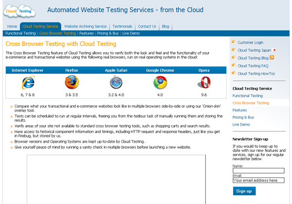 Cloud Testing